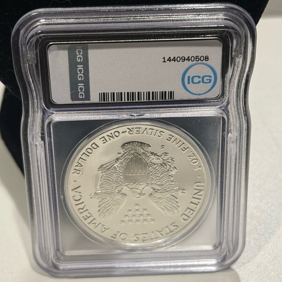1990-S ICG PR70 DCAM Silver Eagle - Picture 2 of 2